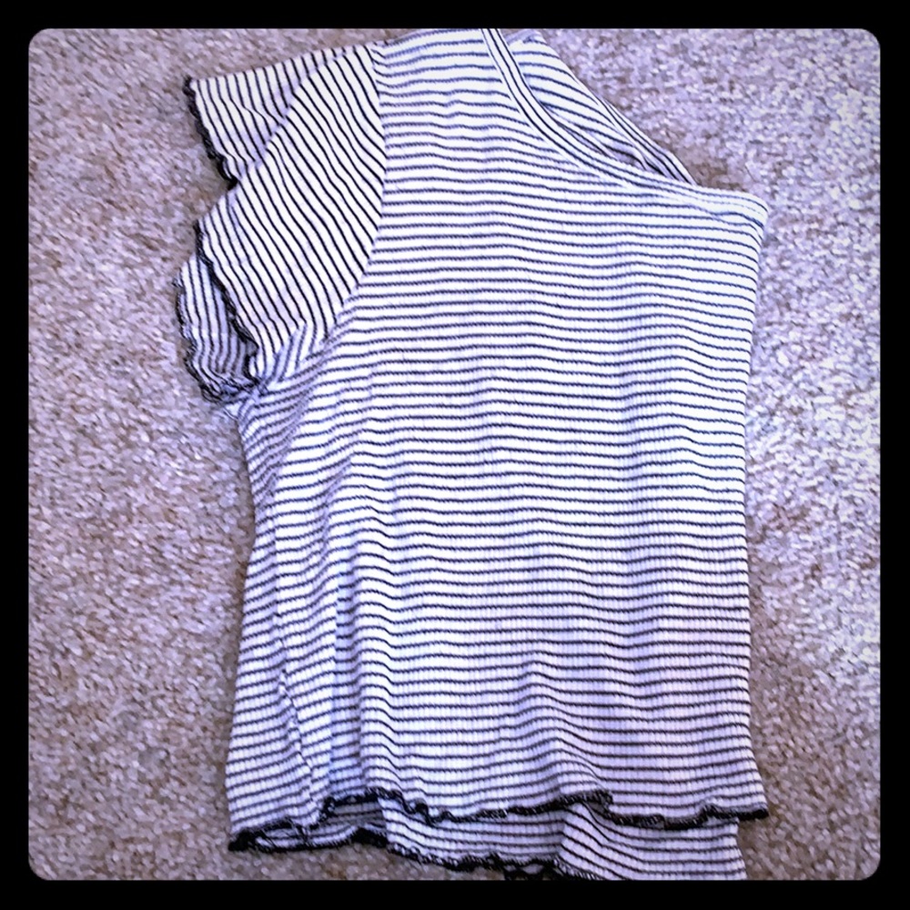 Striped crop top